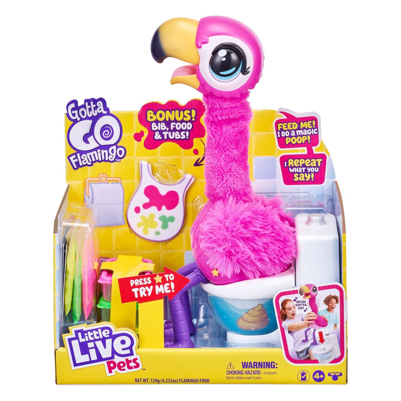 Jucărie Interactivă Flamingo Gotta Go, Giochi Preziosi, cântă