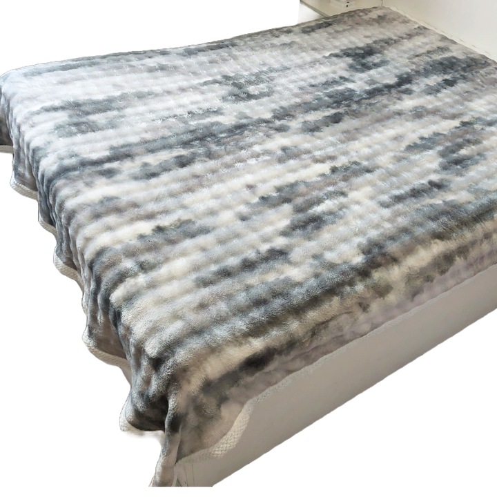 Patura Pufoasa Cocolino, Uramag, Model Ondulat Efect 3D, Pat Dublu 200 x 230 cm