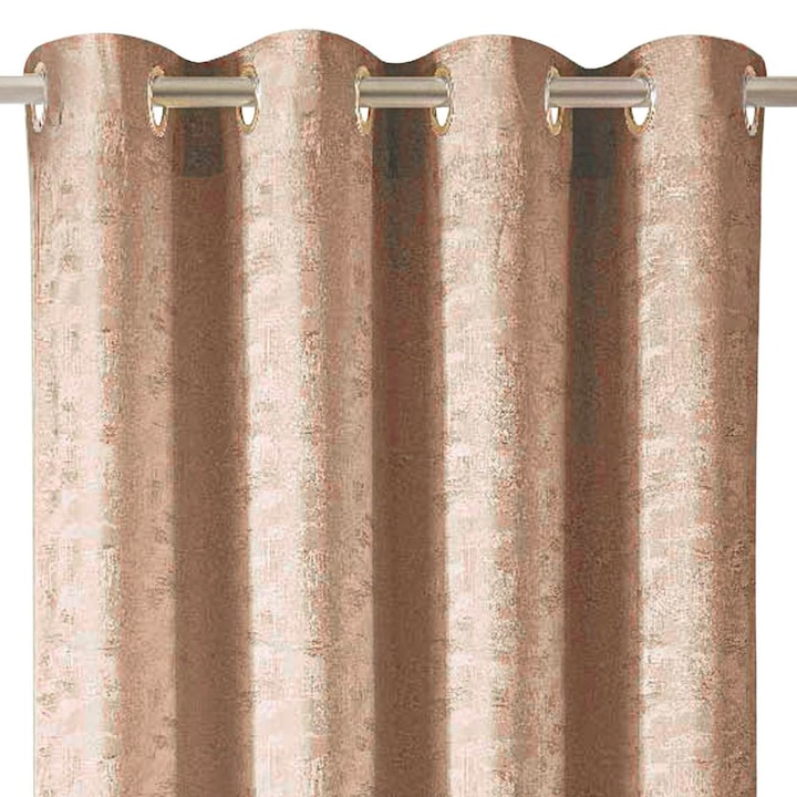 Декоративна завеса, полиестер, бежова, 140x260 см