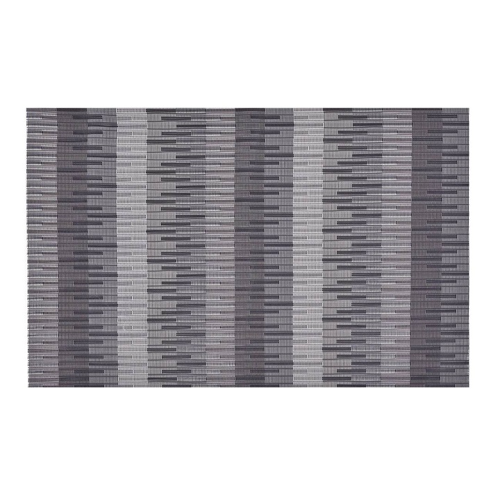 Suport pentru farfurii pvc negru gri relief dungi 45x30cm