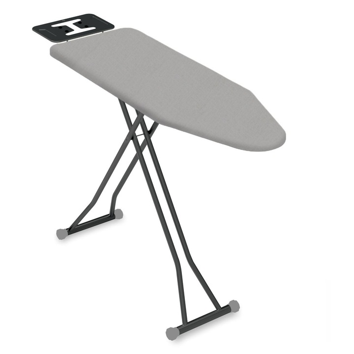 Szürke fém vasalódeszka, magasságállítás 69-97,5cm, 110x38x97,5cm