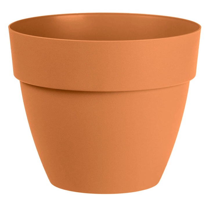 Ghiveci din plastic teracota cu sistem de scurgere ø30x25cm - 12l