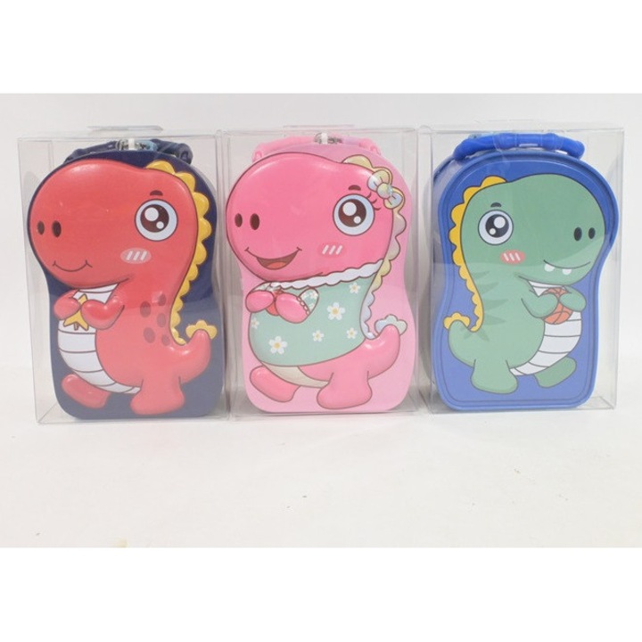 Скарбонка метален динозавър, 03260, 10х15см