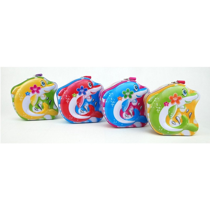 Метална скарбонка "Делфин", декоративни аксесоари, 01236, 12369