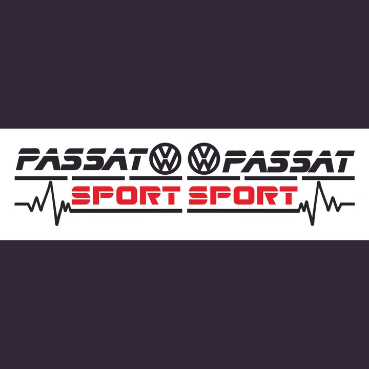 Set 2 Sticker Auto Volkswagen Passat Vw oglinzi 17 cm, negru