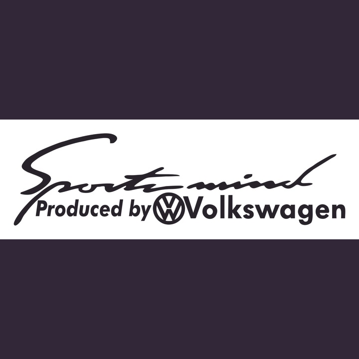 Sticker Auto Volkswagen Vw, negru, 25 cm