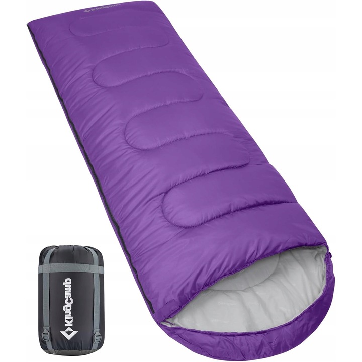 Sac de dormit Luka 220x75 cm, poliester 190T, umplutura Comfort Loft, 3 sezoane, compact