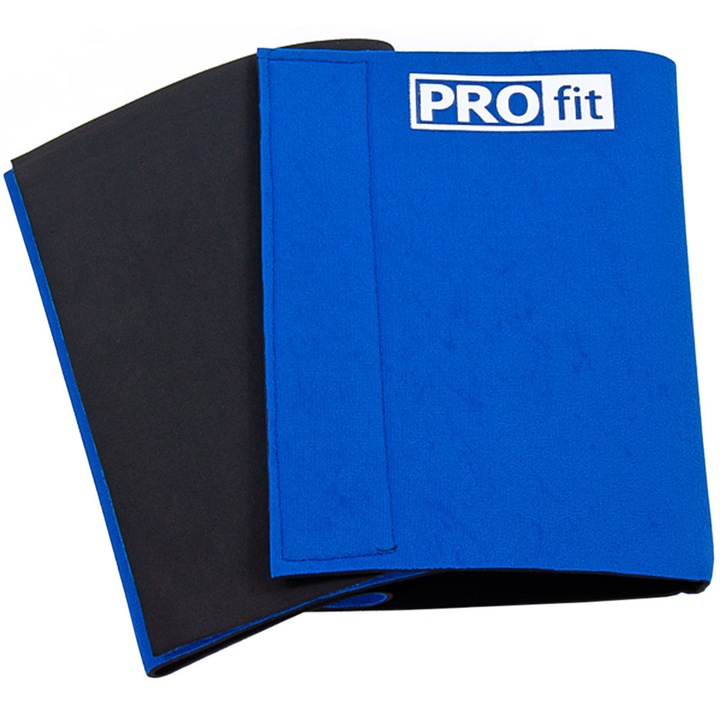 Centura de slabit, PROfit, neopren, albastra, 100x25x0,3 cm