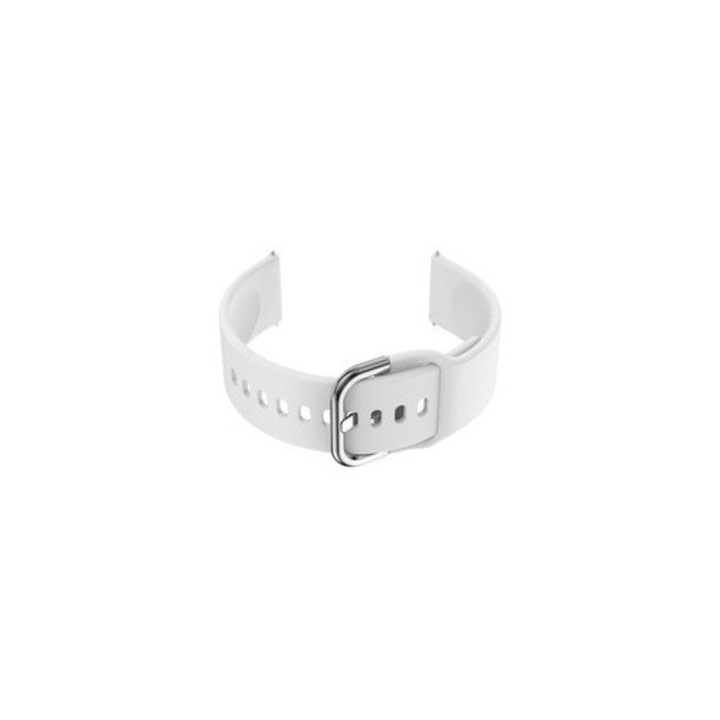 Pacific gumiszíj okosórához, fehér, 18 mm, állítható hosszúság 10-18 cm