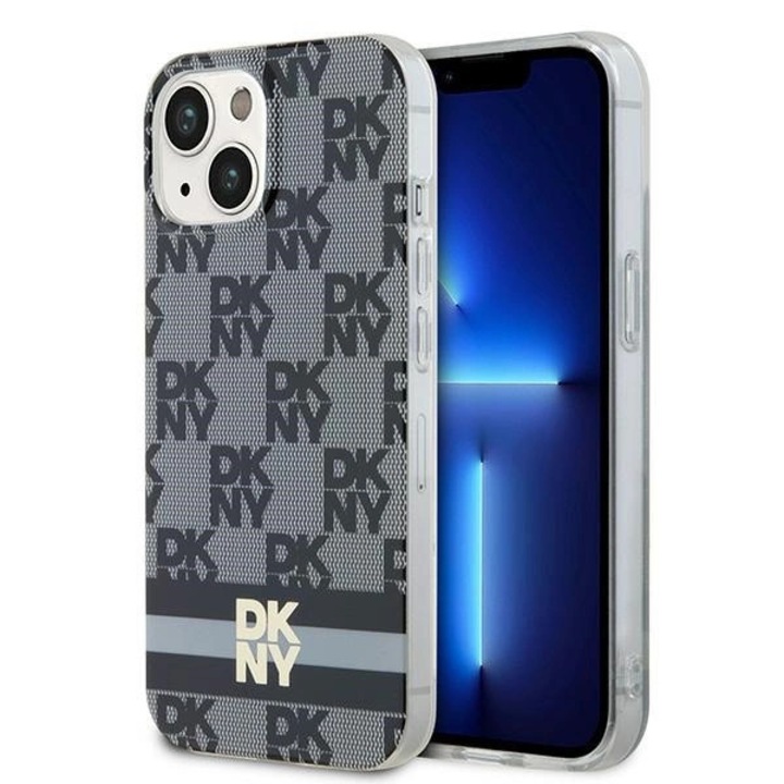 DKNY DKHMP15MHCPTSK iPhone 15 Plus / 14 Plus készülékhez 6.7 inch kemény tok, IML Checkered Mono Pattern & Pr, fekete