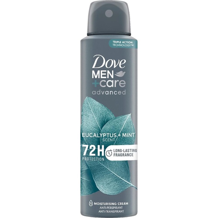 3 db-os Dove Men Care izzadásgátló dezodor spray, eukaliptusz és menta, 150 ml