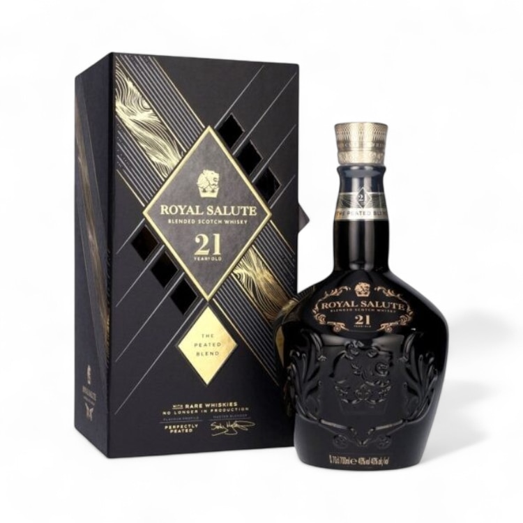 ウイスキー  SALUTE( BLENDED SCOTCH WHISKY) Whisky Chivas Royal Salute 21 Ani Peated Blend 40%, 0.7L - eMAG.ro