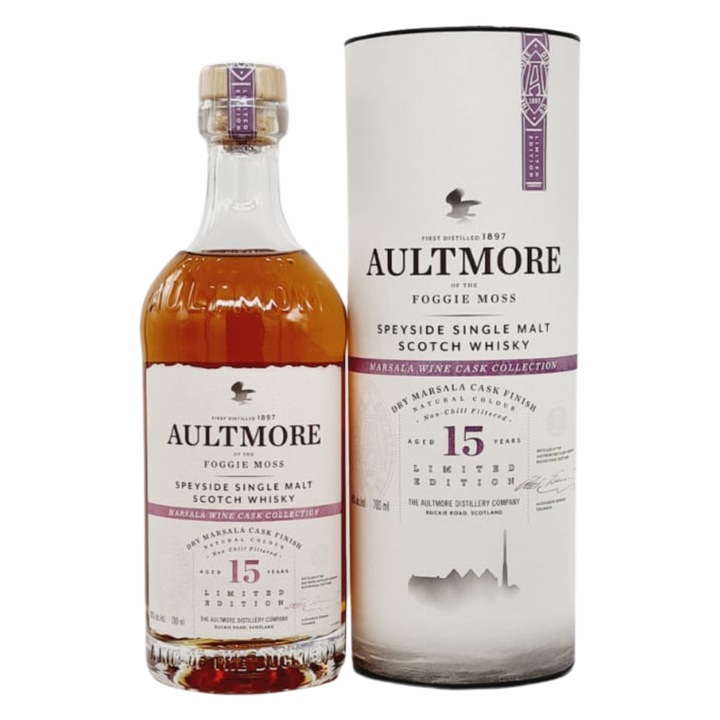 Whisky Aultmore 15 YO Ruby Marsala Wine Cask Finish, 46%, 0.7L
