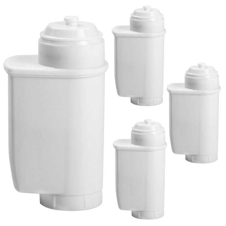 Комплект от 4 водни филтъра, qipuneky, за Siemens EQ6/EQ9 S700/EQ500, Brita Intenza, Bosch TCZ7003, намаляват хлора, тежките метали