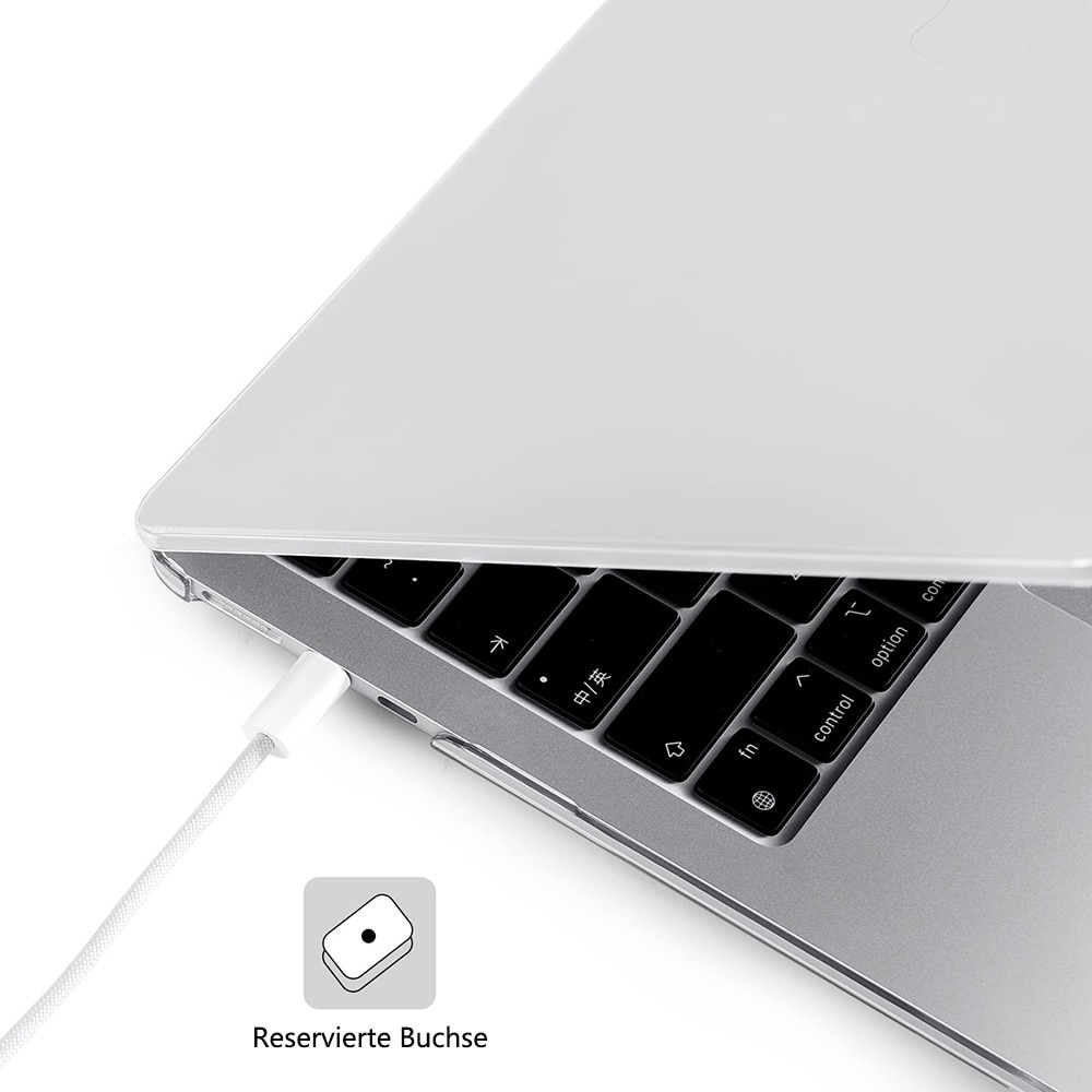 Carcasa de protectie pentru MacBook Air 13 inch, transparenta, roz, 31, 5x22, 5x2cm, set inclus