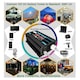 Invertor HERUSI 2000W unda sinus pur 12V-220V 24V, 2 prize AC, port USB, afisaj LED
