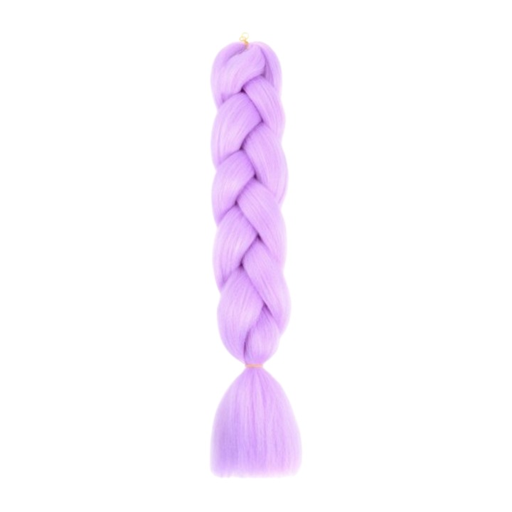 Extensie de par impletit, 24 inch, sintetic，Papusa violet