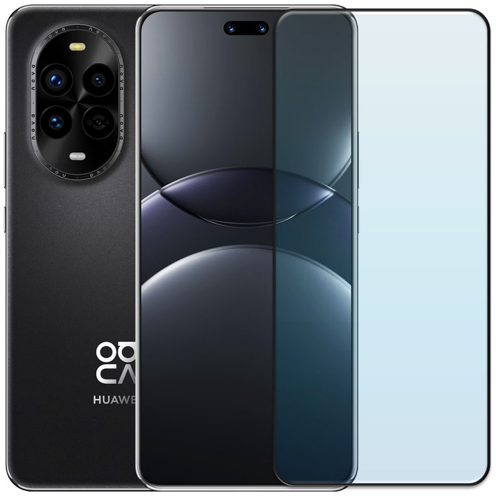 Folie din sticla securizata pentru Huawei Nova 13 Pro, HAMSTERBOX Glass Shield, Protectie completa ecran, Full face, Aplicare rapida, Case Friendly, Transparenta