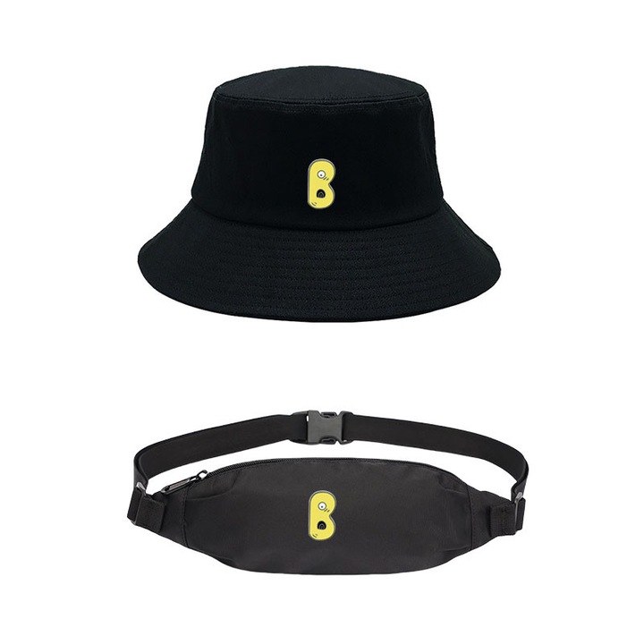 Set caciula si geanta crossbody, negru, poliester, 56-58 cm