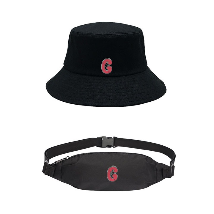 Set Caciula si Geanta Crossbody, Negru, 56-58 CM