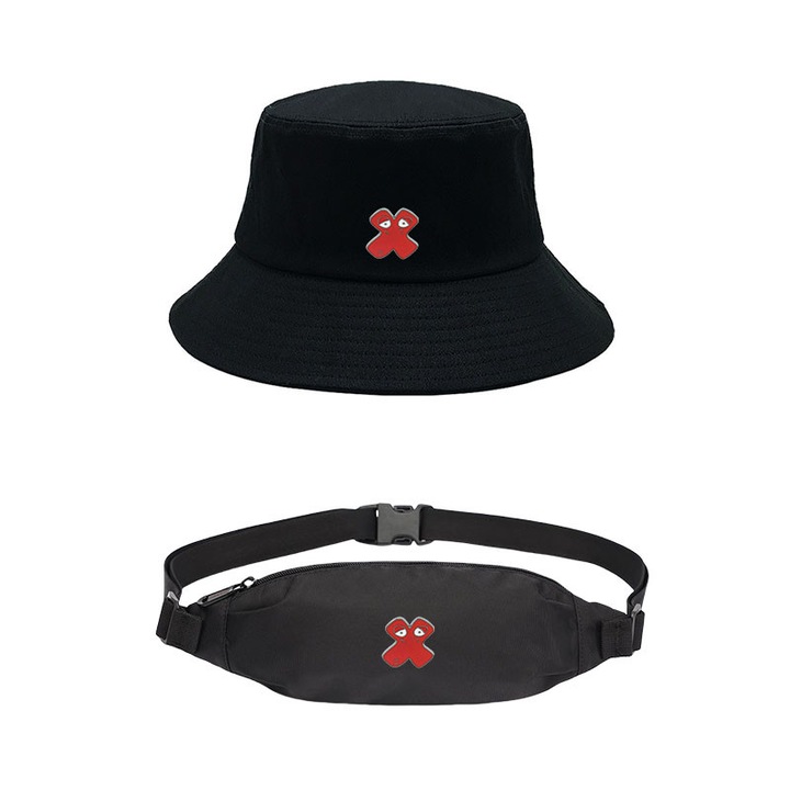 Set caciula si geanta crossbody, negru, 56-58 cm