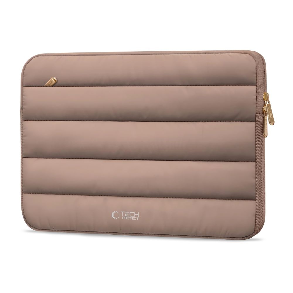 Husa TECH-PROTECT Fluffy compatibila cu laptop 13/14 inch Walnut
