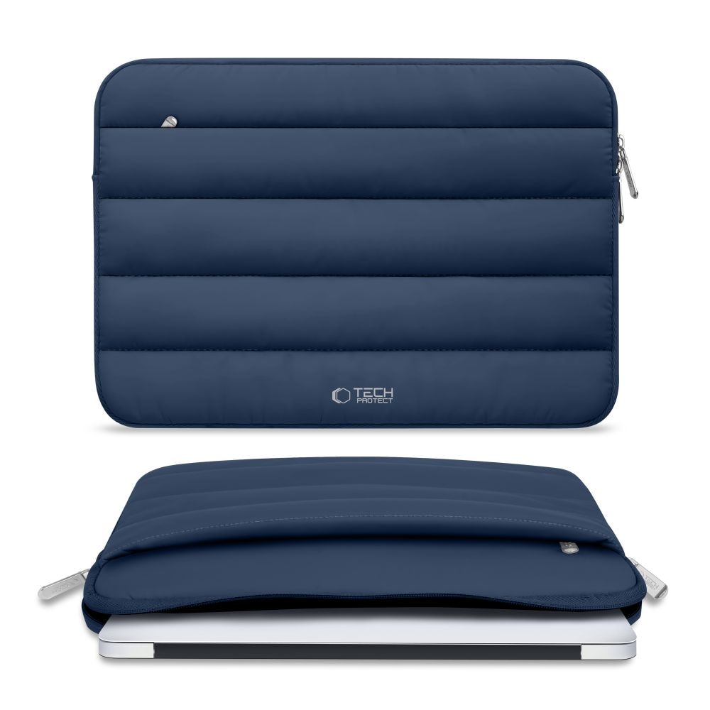 Husa TECH-PROTECT Fluffy compatibila cu laptop 15/16 inch Navy