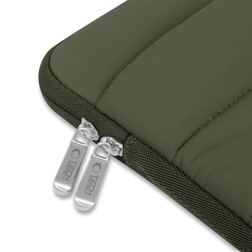 Husa TECH-PROTECT Fluffy compatibila cu laptop 15/16 inch Army Green