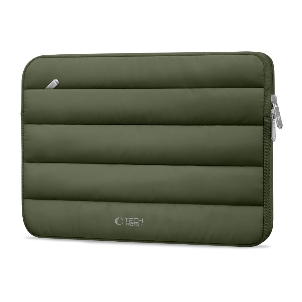 Husa TECH-PROTECT Fluffy compatibila cu laptop 15/16 inch Army Green