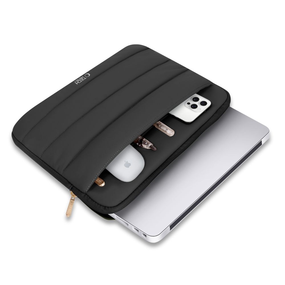 Husa TECH-PROTECT Fluffy compatibila cu laptop 15/16 inch Black