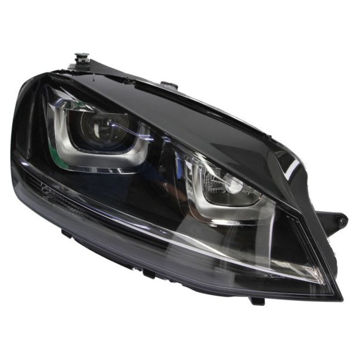 Фарове за десен фар с мотор, тип крушка D3S/H7/PW24W, със светлини за завой без контролен блок за VW Golf VII 08.2012-03.2017