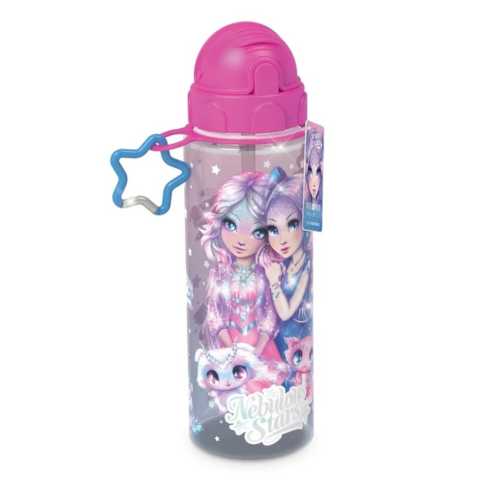 Бутилка за вода с поставка за звезда, герл Estrelia&Nebulia, 500 мл, Nebulous star