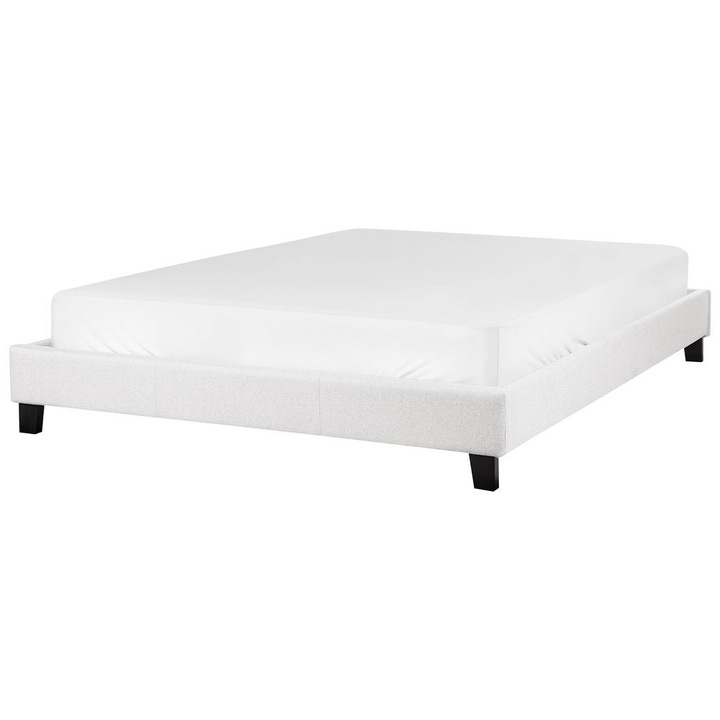 Pat cu lamele ROANNE 160 x 200 cm Gri deschis