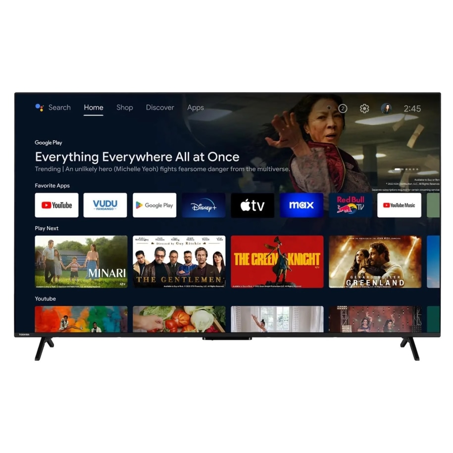 Televizor QLED Toshiba 165 cm 65" 65QA2363DG, Ultra HD 4K, Smart TV, WiFi, CI+
