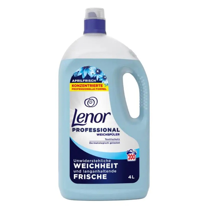 Lenor Professional Aprilfrisch tömény öblítő, 4 l, 200 mosáshoz