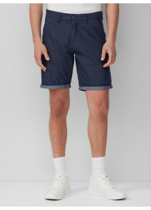 Editeaza ofertele: Q/S by s.Oliver Pantaloni scurti barbati chino, Jhon cu croiala Regular fit si talie medie, Albastru indigo