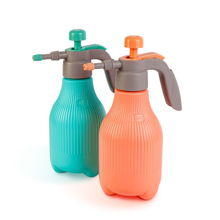 Pulverizator manual gradina 1.75L, pompa presiune 3 bari, stropitor plante, duza reglabila