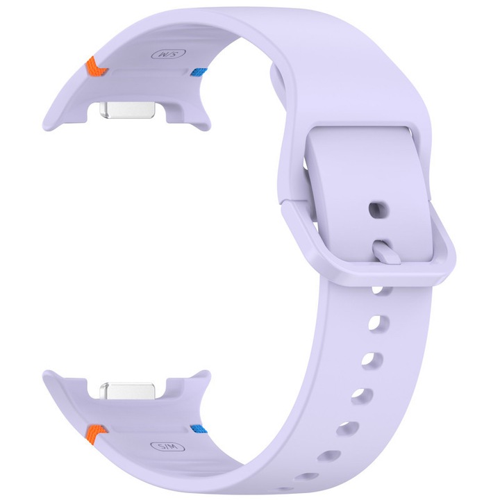 Szilikon okosóraszíj, HUANLONG, Samsung Galaxy Watch 8/8 Classic-hoz, 44mm/40mm, lila, S/M