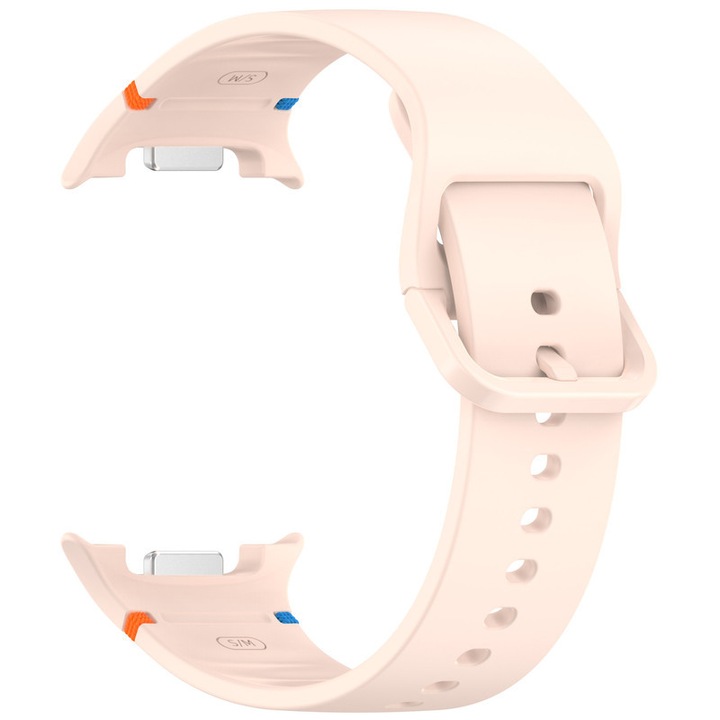 Szilikon szíj Samsung Galaxy Watch 8/8 Classic-hoz, HUANLONG, rózsaszín, M/L