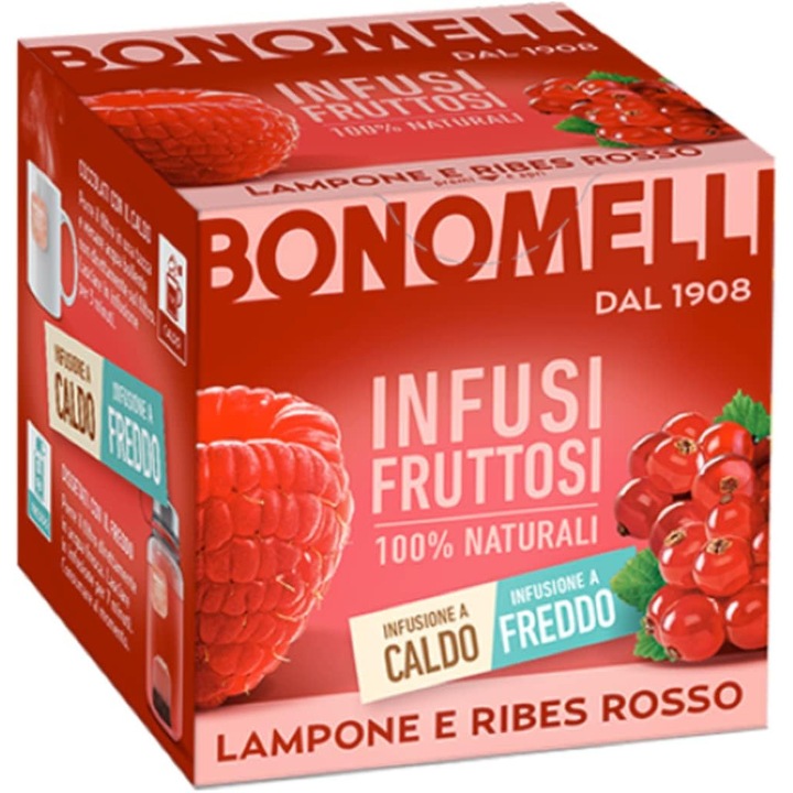 Bonomelli Málna és Piros Ribizli Gyógytea 24g
