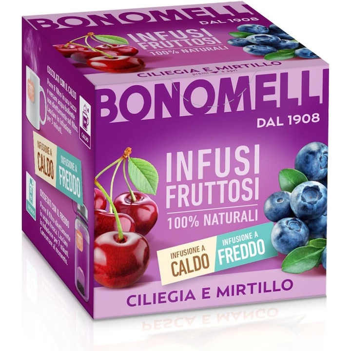 Bonomelli cseresznye és áfonya gyógytea 24g