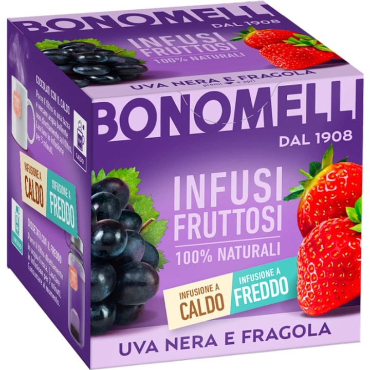 Bonomelli szőlő és eper gyógytea, 24g