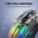 Mouse gaming ATTACK SHARK X2 Pro, 4000 DPI, iluminare RGB, negru, cu statie de incarcare, design ergonomic