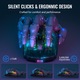 Mouse gaming ATTACK SHARK X2 Pro, 4000 DPI, iluminare RGB, negru, cu statie de incarcare, design ergonomic
