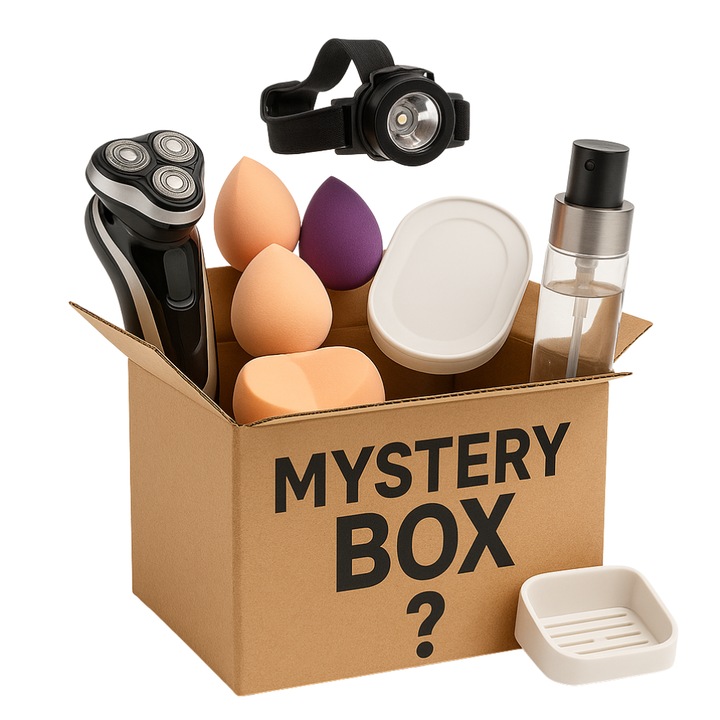 Meglepetés doboz, 5-10 darabos hasznos termékkészlet, IdealTI, többszínű