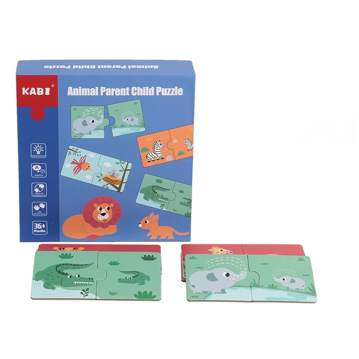 Párosító puzzle - állatok és kicsinyeik