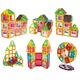 Set Inteligent Constructie Magnetic 70 Piese, Educativ, Creativ, "MAGNETIC CONSTRUCTION BLOCKS", Numeroase Posibilitati Construit Creativ, Dezvoltarea Abilitatilor Motrice si a Imaginatiei