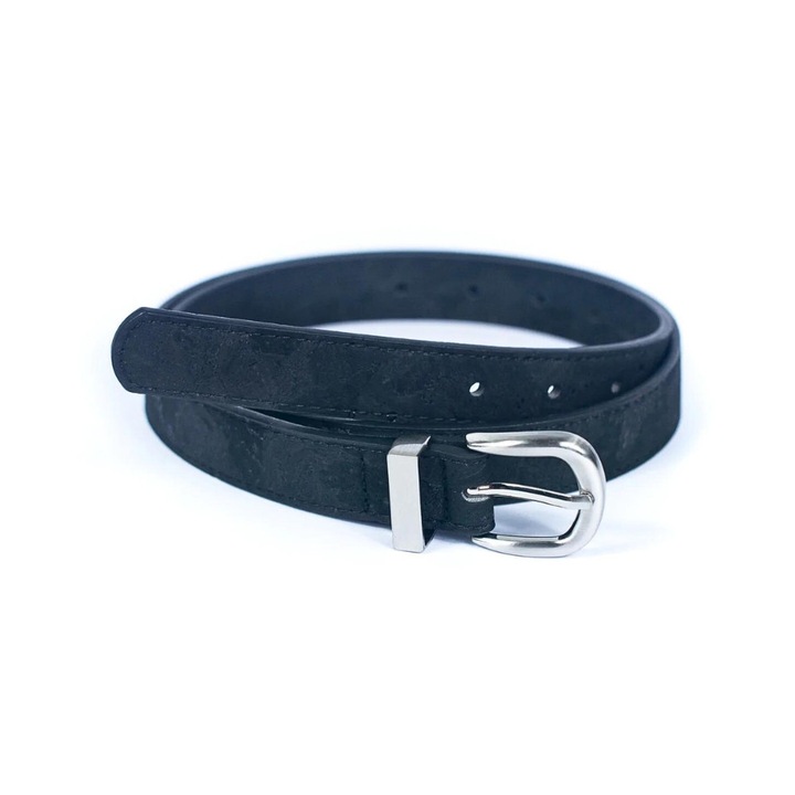 Curea din pluta neagra, Negru, 90