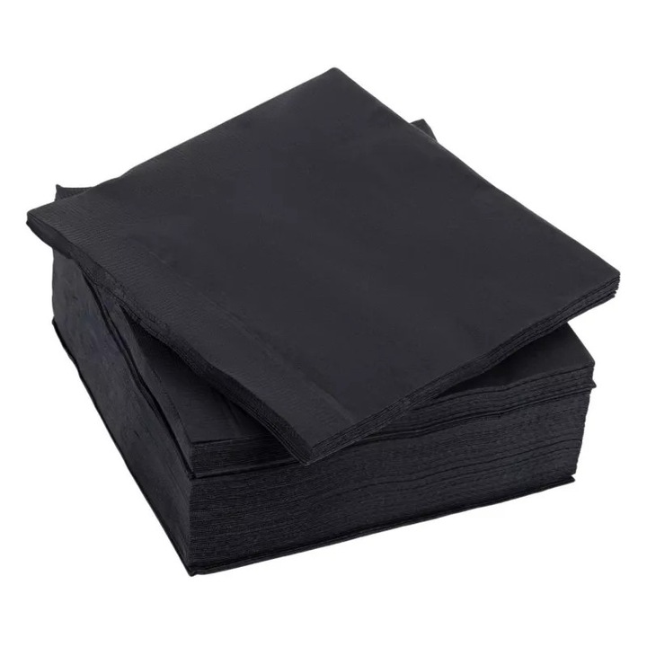 Servetele PROFESIONALE 33X33 2 STR NEGRU