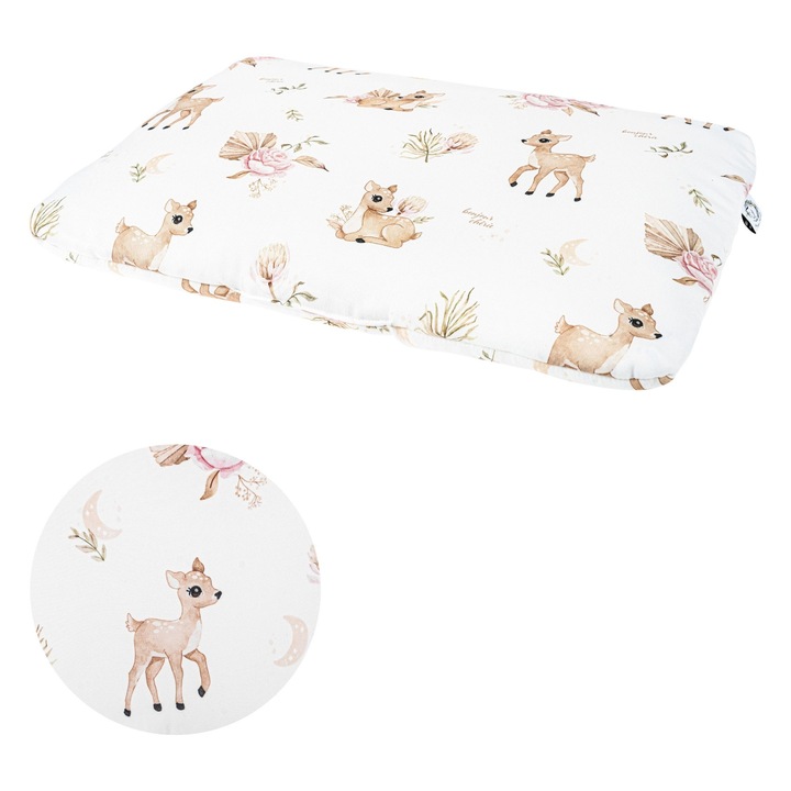 Perna pentru copii Bonjour Cherie, 40x60cm, bumbac, multicolor, +3ani, Little deer